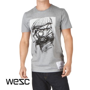 Wesc T-Shirts - Wesc Mode 2 T-Shirt - Grey Melange
