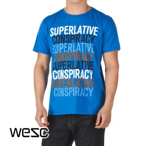 Wesc T-Shirts - Wesc SC Times 4 T-Shirt - Blue