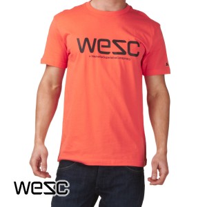 Wesc T-Shirts - Wesc Wesc T-Shirt - Hot Coral
