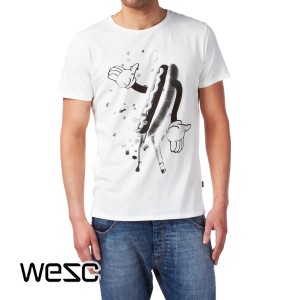 Wesc T-Shirts - Wesc Wurst T-Shirt - Winter White
