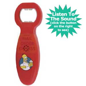 The Simpsons Homer Talking Bottle Opener
