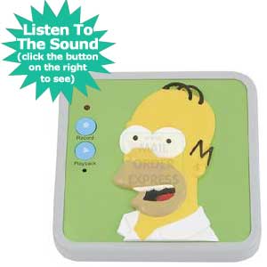Wesco The Simpsons Homer Talking Message Recorder
