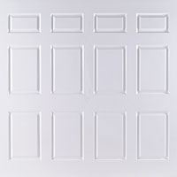 New Lancashire 7and#39;6andquot; x 6and39;6andquot; White Gloss Retractable