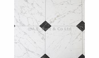 Black & White Diamond Tile Effect Vinyl Flooring- Kitchen Vinyl Floors-2 metres wide choose your own length in 0.50cm units