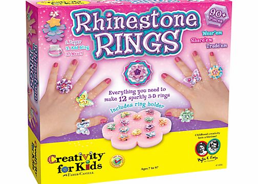 West Designs Creativity for Kids Rhinestone Rings Set