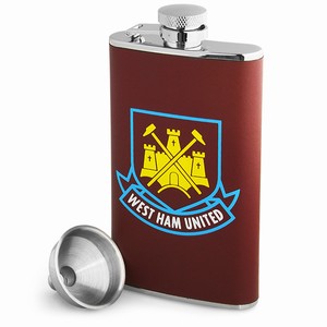 West Ham Leather Hip Flask