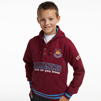 Ham United Applique Hoodie - Claret - Boys.