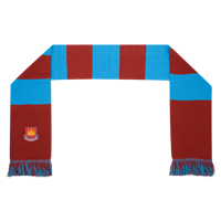 West Ham United Bar Scarf - Claret/Blue.