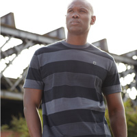 Ham United Black Label Stripe T-Shirt -