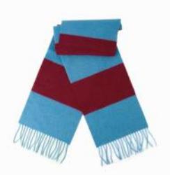 West Ham United Claret/blue bar scarf
