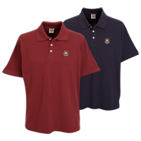 Ham United Core 2 Pack Polos - Navy/ Claret.