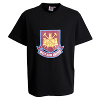 Ham United Core Crest T-Shirt - Black.