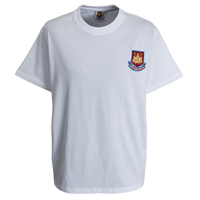 Ham United Core Embroidered T-Shirt - White.