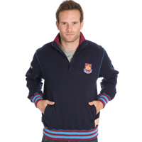 Ham United Core Half Zip Fleece - Navy.
