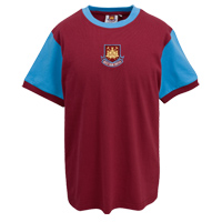 Ham United Core Retro T-Shirt - Claret -
