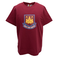 Ham United Core T-Shirt - Claret - Kids.