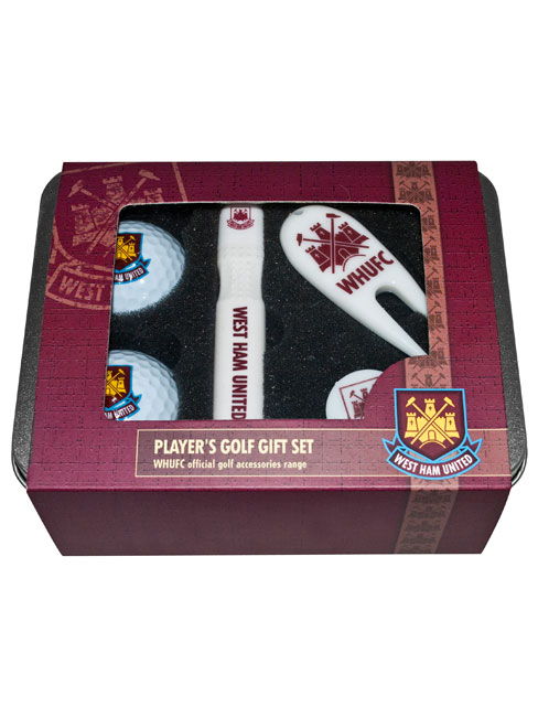 West Ham United FC Players Golf Tin Gift Set