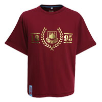 Ham United Foil Print T-Shirt - Claret.