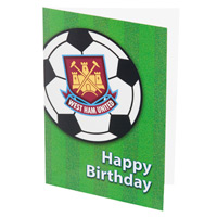 Ham United Football Crest Happy Birthday