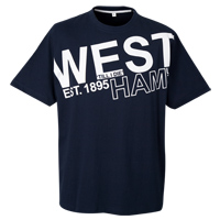Ham United Front and Back Print T-Shirt -