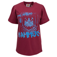 West Ham United Hammers T-Shirt - Claret - Kids.
