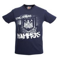 West Ham United Hammers T-Shirt - Navy - Kids.