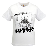 West Ham United Hammers T-Shirt - White - Kids.