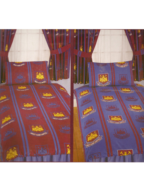 West Ham United Home and Away Single Duvet Cover and Pillowcase Twin pack