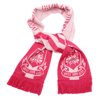 Ham United Jacquard Scarf - Pink.