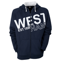 West Ham United Large Print Full Zip Sweater -