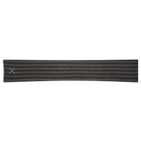 West Ham United Stripe Scarf - Grey/Black.