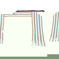 West Ham United Striped Scarf - Claret/Sky.