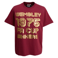 Ham United T-Shirt - FA Cup Winners 1975.