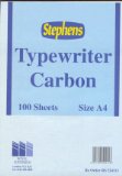 Stephens Typewriter Carbon Paper Black A4 (100 Sheets)