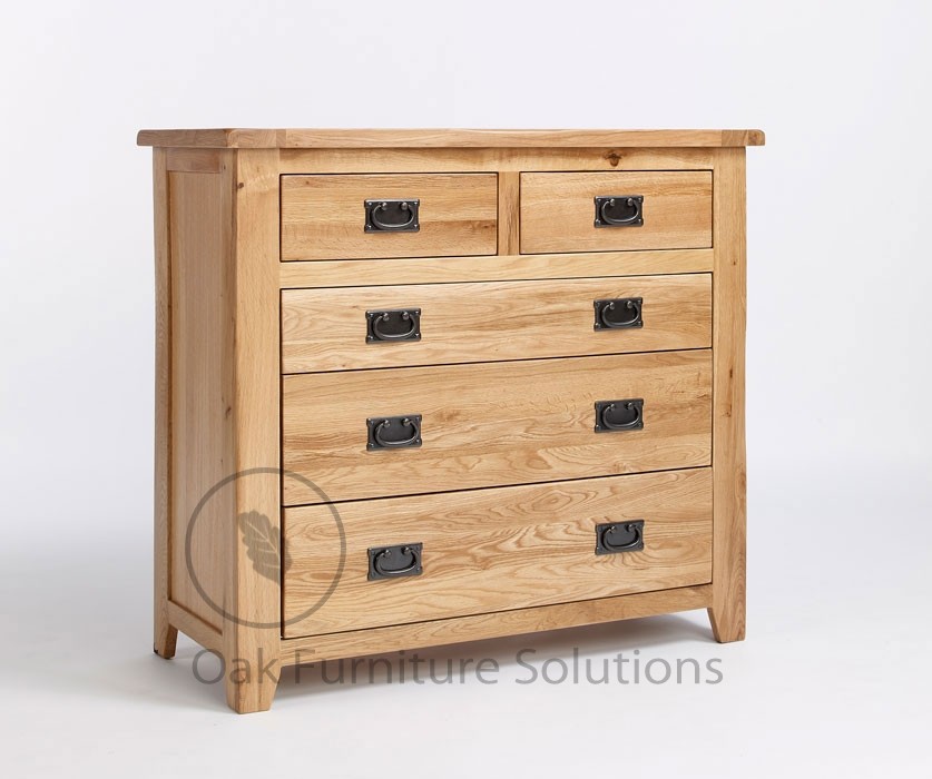 Reclaimed Oak 2 over 3 Chest of Drawers