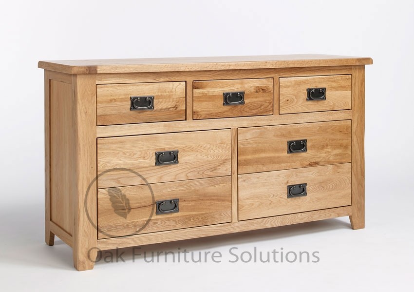 Reclaimed Oak 3 over 4 Chest of Drawers