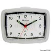 Westclox White Tempus Bell Quartz Alarm Clock