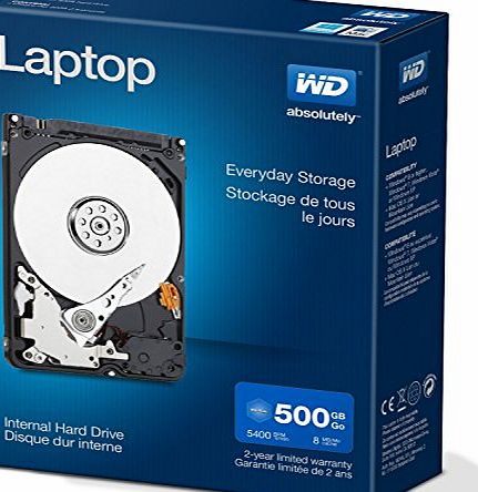 Western Digital WD Blue 500GB Laptop Hard Disk Drive - 5400 RPM SATA 6 Gb/s 2.5 Inch