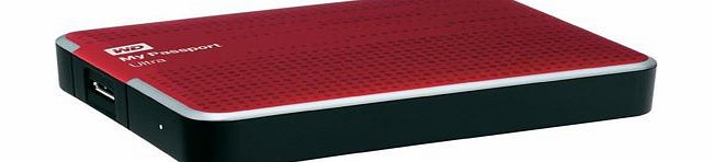 Western Digital WD My Passport Ultra 2TB USB 3.0 Portable Drive with Auto and Cloud Backup - Red