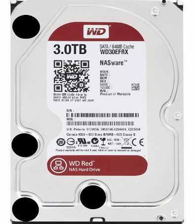 Western Digital WD Red 3TB for NAS 3.5-inch Desktop Hard Drive - OEM