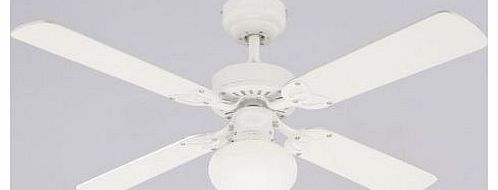 Westinghouse Ceiling Fans Westinghouse Vegas 105 cm/ 42-inches Ceiling Fans, White-White/ Washed Pine