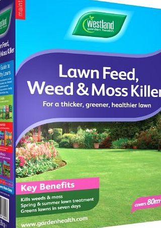 Westlands Horticulture Ltd Westland 80M2 Lawn Feed Weed and Moss Killer