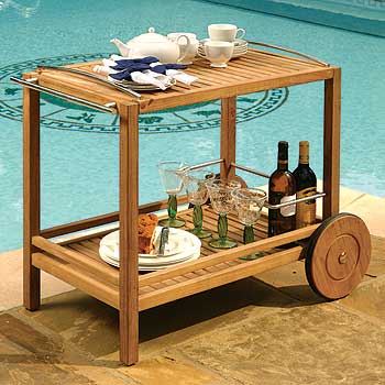 Westminster Teak London Drinks Trolley