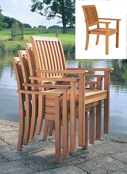 Westminster Teak Sussex Stacking Armchair (box of 4)