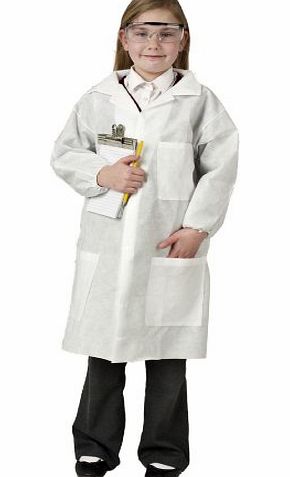 Wetplay Kids White Antistatic Lab Coat Doctors Science Boys Girls Childrens Childs (6-7 Years)