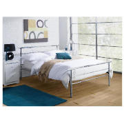 Double Chrome Bed Frame & Airsprung