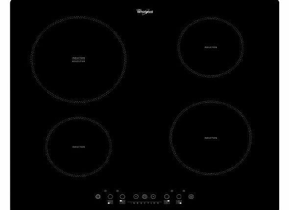 Whirlpool ACM802/NE Built In Electric Hob 4 Cooking Zones 9 Power Levels Booster
