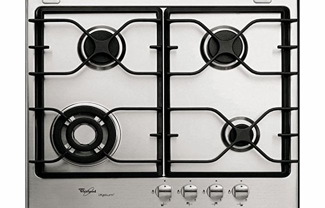 Whirlpool AKT 680 IXL 60cm Gas Hob in Stainless Steel