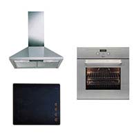 Whirlpool Single Oven- Ceramic Hob & Chimney Hood Cook Pack