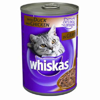 whiskas cat food Chunks in Gravy Duck and Chicken 400g